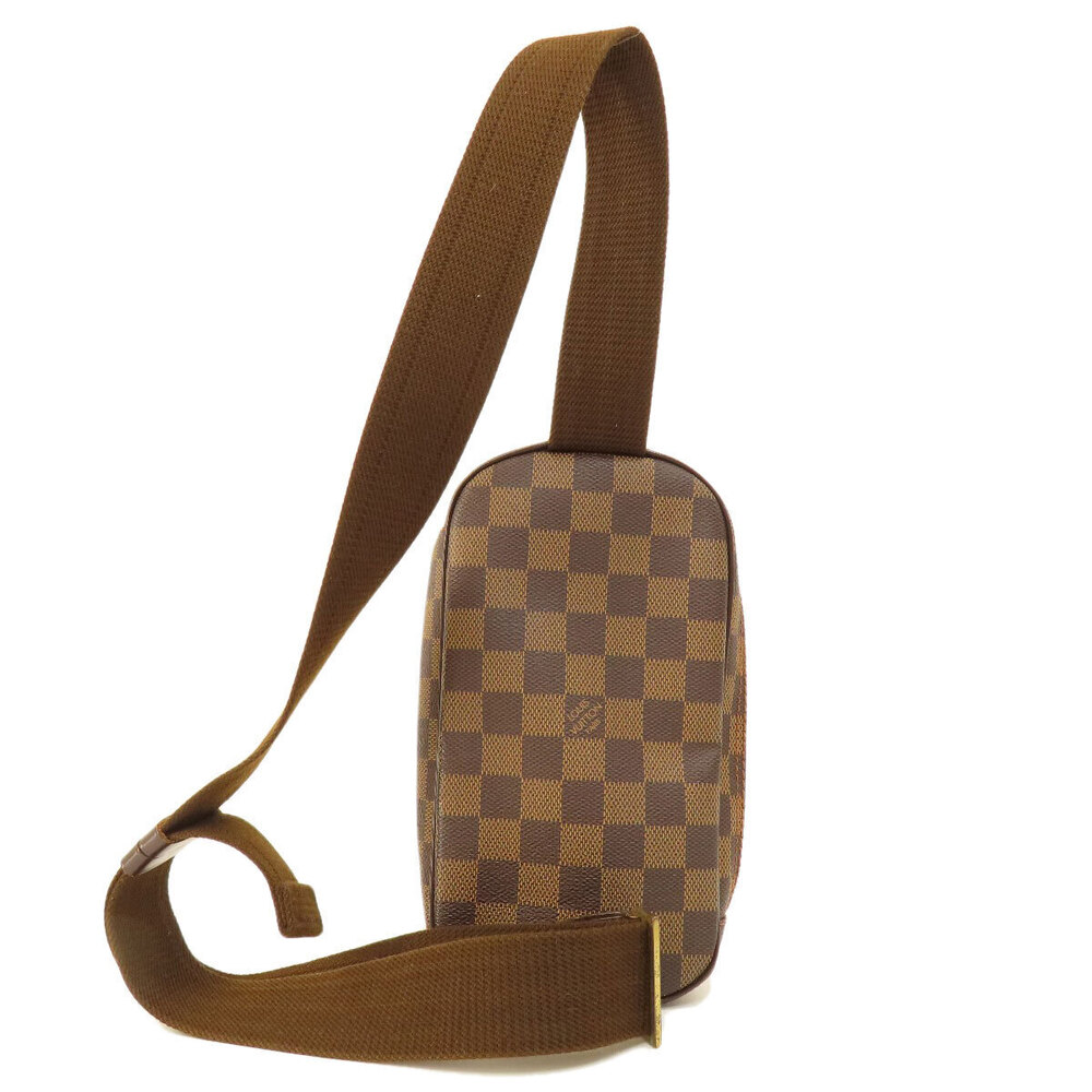 Louis Vuitton Pochette Brown Shoulder Ebene Damier Gange Canvas Bag Brown